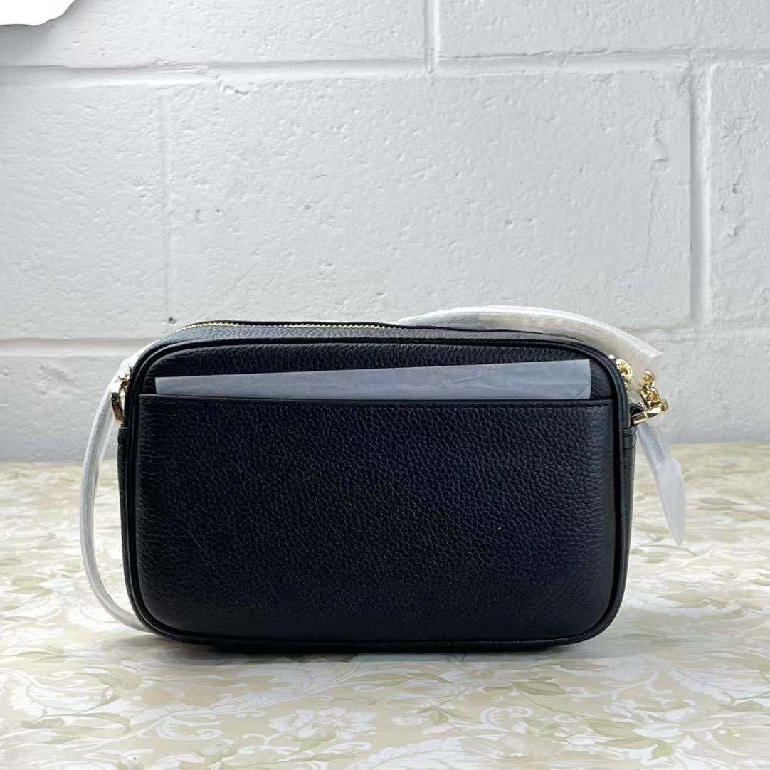 Michael Kors Jet Set Travel 35F1GTVC8L Camera Xbody Leather Crossbody Bag Black Michael Kors Jet Set Travel 35F1GTVC8L Camera Xbody Leather Crossbody Bag Black